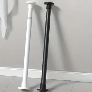 1pc No-Drill Telescopic Rod with Built-In Spring - Strong Gravity Support for Shower Curtains, Drying Racks, Window Treatments, Roman Rods & Wardrobe Support Sinterklaas