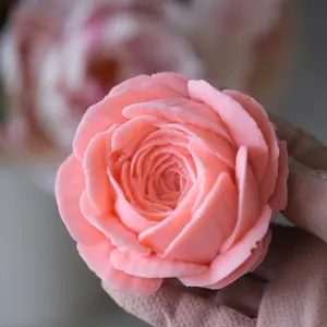 BIG ROSE Handmade flexible Silicone Mold for Marshmallow, Zephyr, Frosting, Chocolate – Food-Safe and Delicate Floral Design