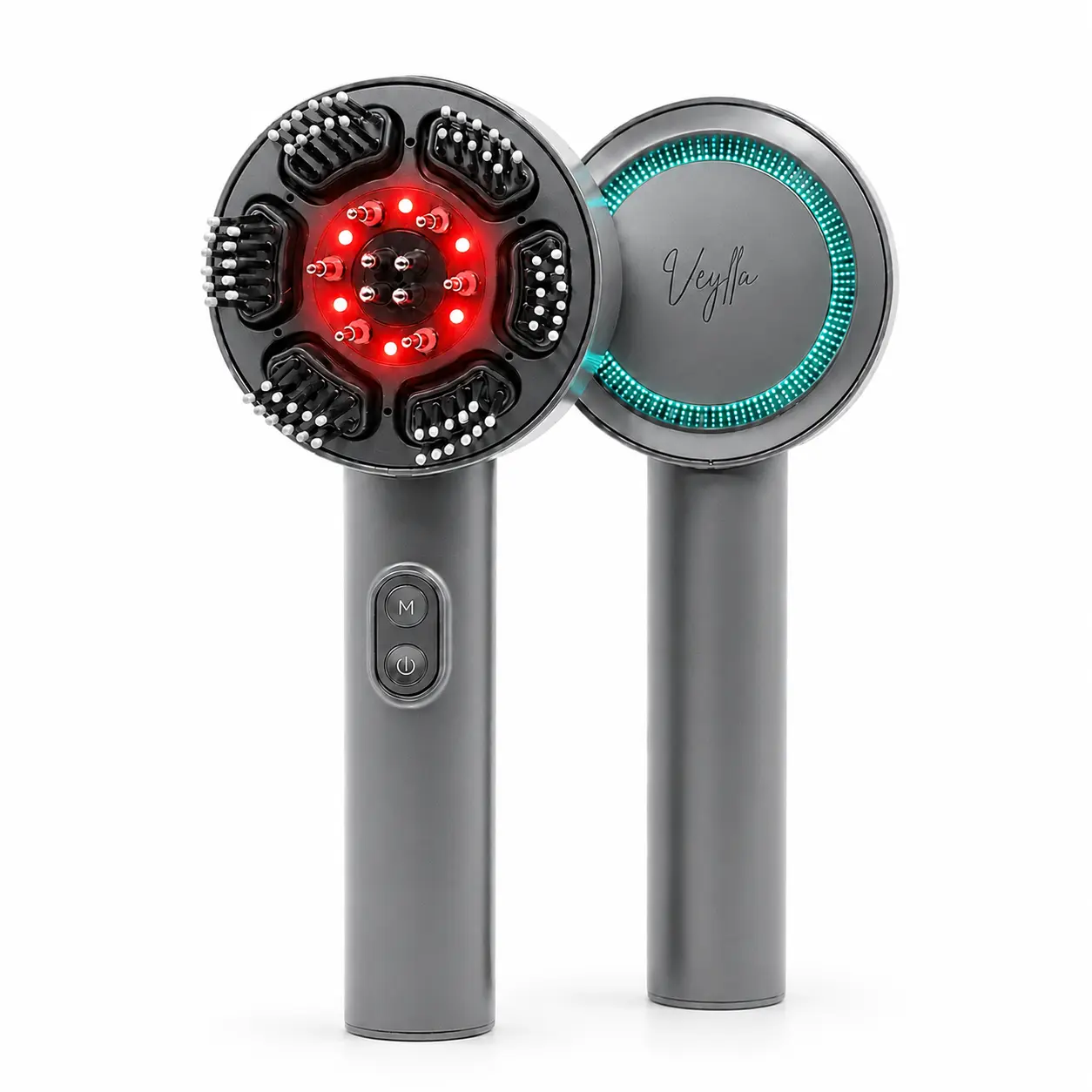 Veylla Electric Scalp Massager Brush, 3-in-1 Hair Oil Applicator Comb, Rechargeable Dual Mode Hair Care Tool, IPX7 Waterproof, Portable for Home Use