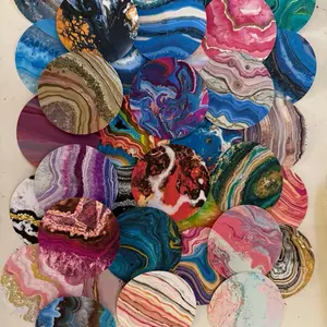 Geodes cardstock freshie inserts