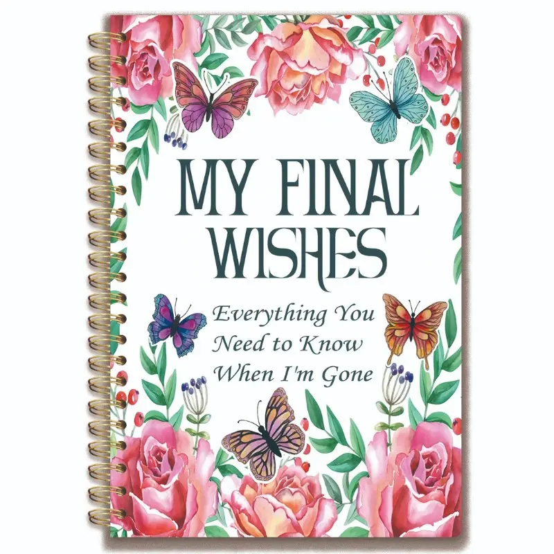 "My Lifetime Plan: My Last Wish" - 1 Lifetime Plan: Everything You Need to Know After I'm Gone - End of Life Journal, Emotional Healing Workbook, Memoir, Life Reflection Journal, Gratitude Journals, A5 Size