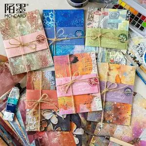 Momo Double Enjoyment Pack Material Paper Colorful Art Store Series Vintage Ins Journal DIY Base Material Book