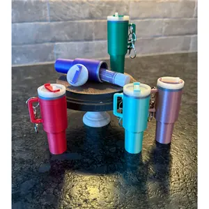 Tumbler Cup Chapstick Holder Keychain
