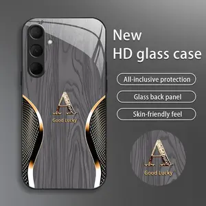 Suitable for [Galaxy S24] Brand new premium phone case, drop-proof and fingerprint-resistant，sophisticated and minimalist design, with 26 English letters to choose from YM99