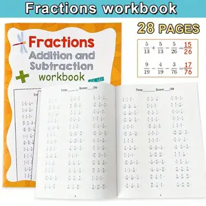Math Number Line Practice Book for Kids 4-8 Years, Addition & Subtraction Workbook 0-20, Color-Coded Math Facts, Classroom & Home Learning, Learning Materials