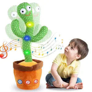 Kids Dancing Talking Cactus Toys Interactive Talking Sunny Cactus Electronic Plu
