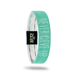 Never Give Up- Interactive ZOX Bracelet Positive Affirmation