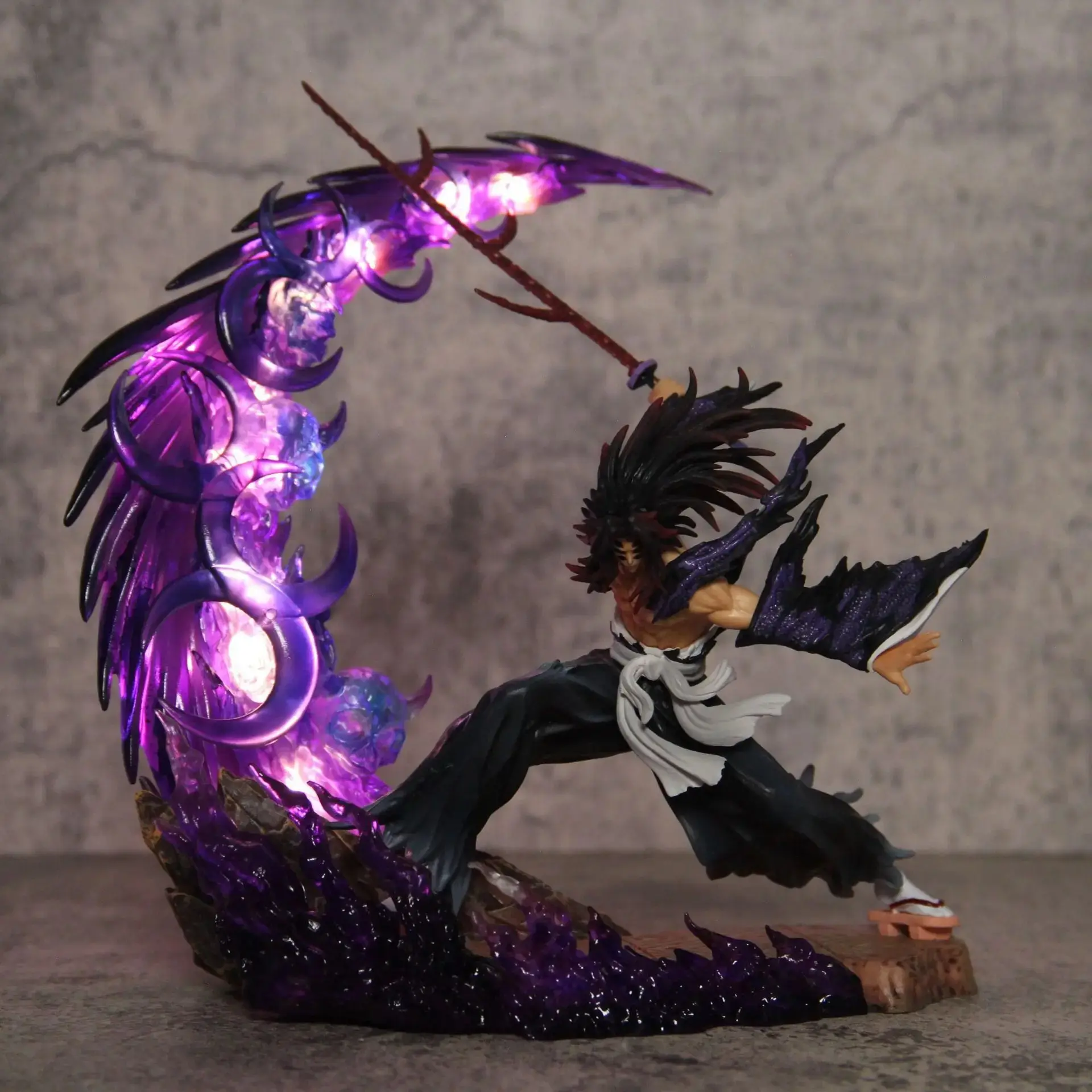 Demon Slayer Anime Figures Tsugikuni Yoriichi Action Figure With Light Pvc Statue Figurine Model Doll Toys Valentine's Day Gift