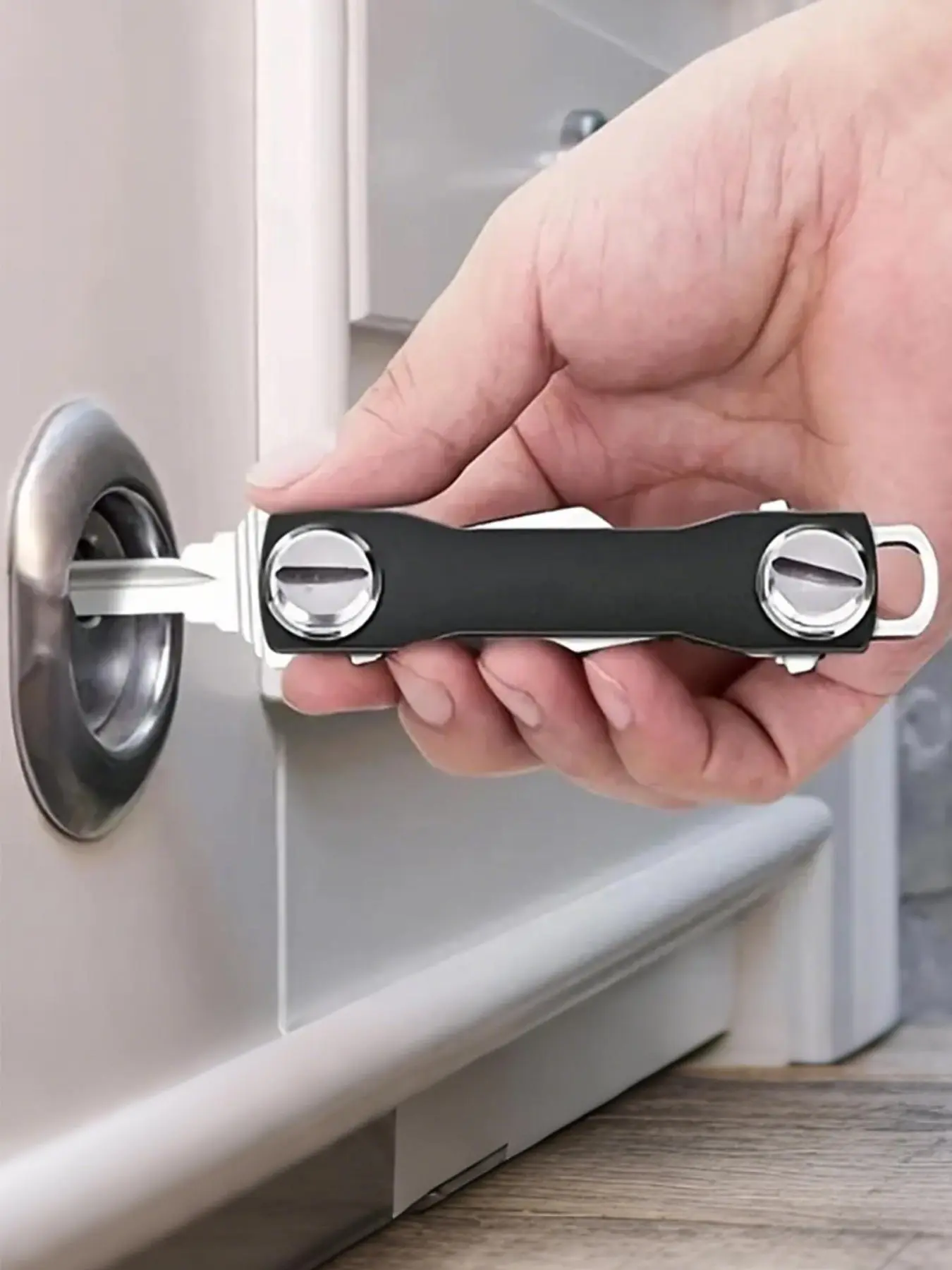 Portable Smart Key Holder, Aluminum Alloy Keychain, Key Organizer Clip, Key Storage Clip, Fashionable Alloy Keychain, Fashion Accessories for Men & Women