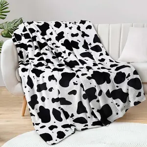 Warm Blanket-Soft Cow Blanket, Fluffy And Comfortable Flannel Sofa Dairy Cow Blanket, Flannel Fleece Big Soft Blanket Is Used For Napping, Office, Sofa, Bed Huge Blankets