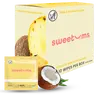 Piña Colada Flavored Wipes individually wrapped feminine hygience products, personal wipes for sensitive skin, dermatologist and gynecologist tested pineapple and coconut scented and flaored pH balanced