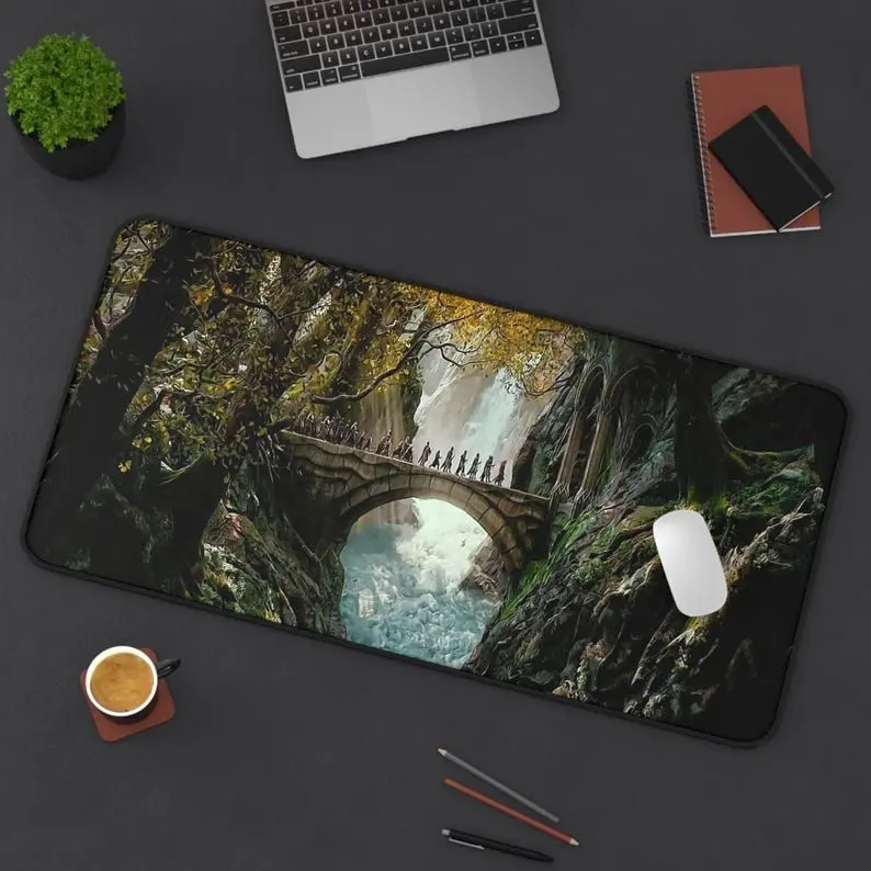 Middle Earth Desk Pad  Fantasy Mousepad Gamer Gift