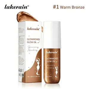 Radiant Glow Body Oil, a warm copper-toned moisturizer with long-lasting luminous effects, suitable for all skin types—perfect for summer, beach days, and special occasions.
