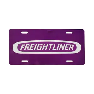 GS Freightliner Truck Acrylic Vanity Plate - Laser Cut, Colored Mirror Finish, Polished, Rigid and Durable, Standard U.S. Plate Size (6" x 12")