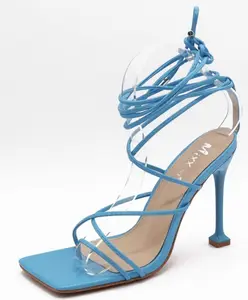 Nelly Heels - Blue strappy heels