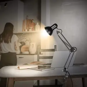Desk Lamp LED Reading light Dimmable USB Small Clamp Lamp with 3 Color Modes 3Brightness, Adjustable Flexible Gooseneck Table Light for Bed Headboard, Nail, Home Office,Computer