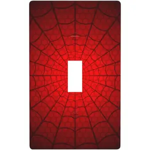 Spider Web Decorative Single Toggle 1 Gang Light Switch Cover Wall Plate