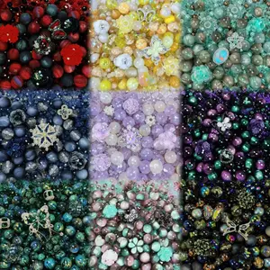 Lilo--A14--Limited Mix Styles Crystal Phone-chain Beads