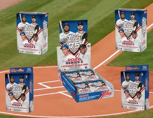 1x 2026 Topps Series Two baseball hobby box & 2x 2026 Topps Series Two baseball blaster boxes & 2x 2026 Topps Series Two baseball hanger boxes - PYT break - 5 total boxes - 260611-1