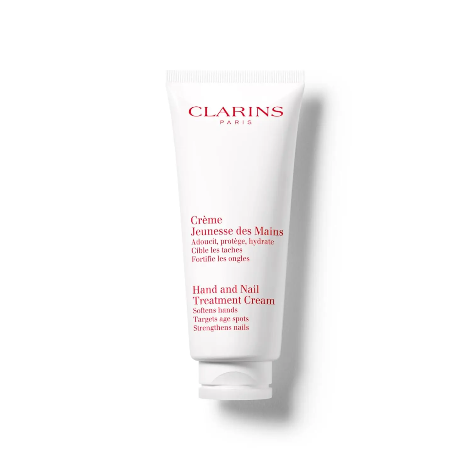 Clarins Hand and Nail Treatment Cream |   Award-Winning |   Softens, Nourishes and Shields Skin |   Strengthens Nails and Conditions Cuticles |   Natural Plant Extracts, Including Shea Butter
