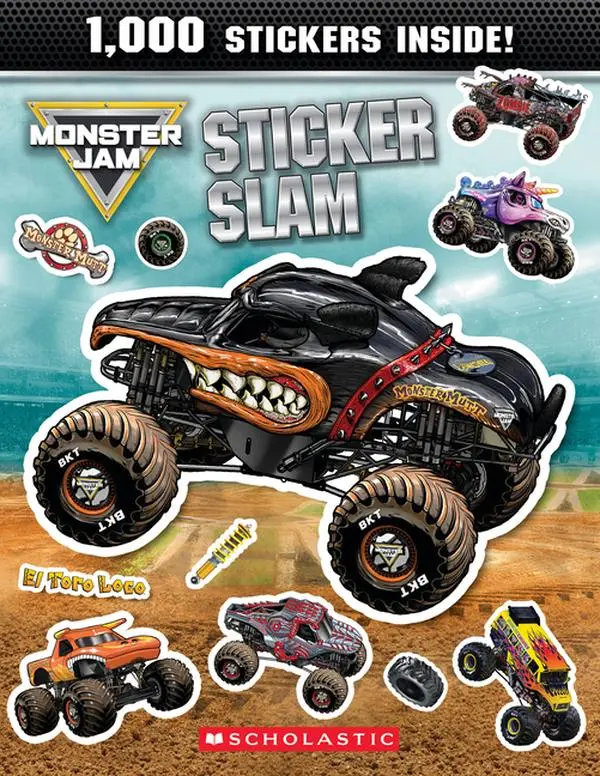 Monster Jam Sticker Slam by Scholastic (Paperback)