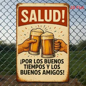 Aluminum Spanish Metal Signs Vintage Home Décor Wall Art 8x12 Inch Retro Bar Cafe Man Cave Pub Decor Aluminum Sign Gift for Men Signage