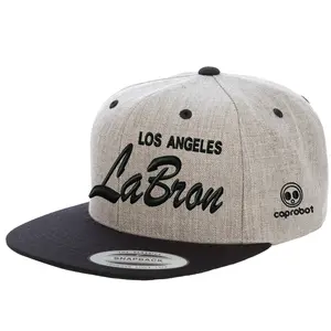 Los Angeles Labron Custom Embroidered 3D Puff Snapback Hat Wool Blend Unisex Adult Men Women Jersey Fashion