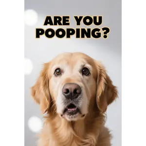 Modern Metal Tin Sign 8x12 Inch Bathroom Decor Poster with Animal Image for Modern Bathrooms Durable Rust Resistant Design —— ARE YOU POOPING？ Steel Decoration