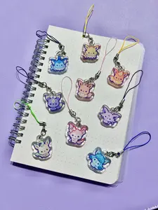 Eeveelution Buds - Epoxy Keychains, Eevee Sylveon Espeon Glaceon Umbreon Jolteon Flareon Vaporeon Leafeon Keychains