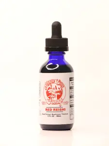 Magic City Trading Red Reishi Dual Extract Mushroom Tincture 1 FL oz - 100% Organic Vegan Gluten-Free Full-Spectrum Benefits
