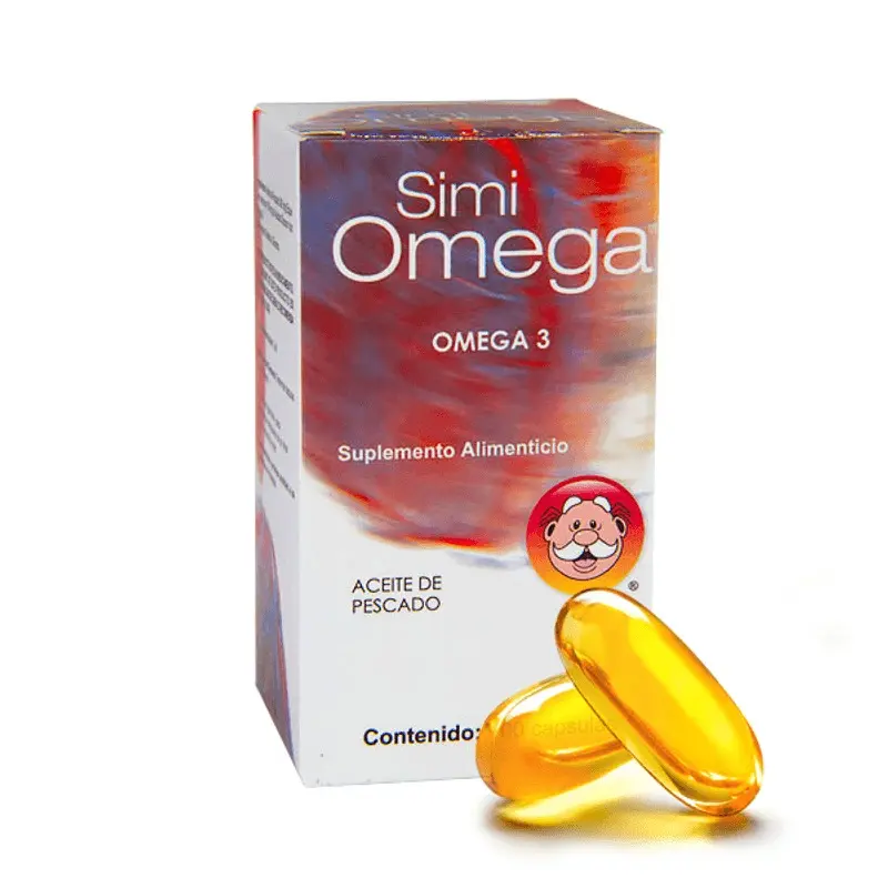 Simi Omega 3 – Edible Dietary Supplement (Fish Oil Capsules, 100 Units)