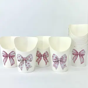 Pink Bows Charcuterie Cups