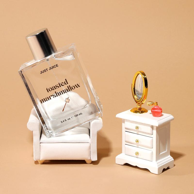 Just Juice Toasted Marshmallow - Vanilla Perfume for Women and Men - Gourmand Mini Travel Perfume with Caramel, Marshmallow, Amber Notes - 0.33 oz