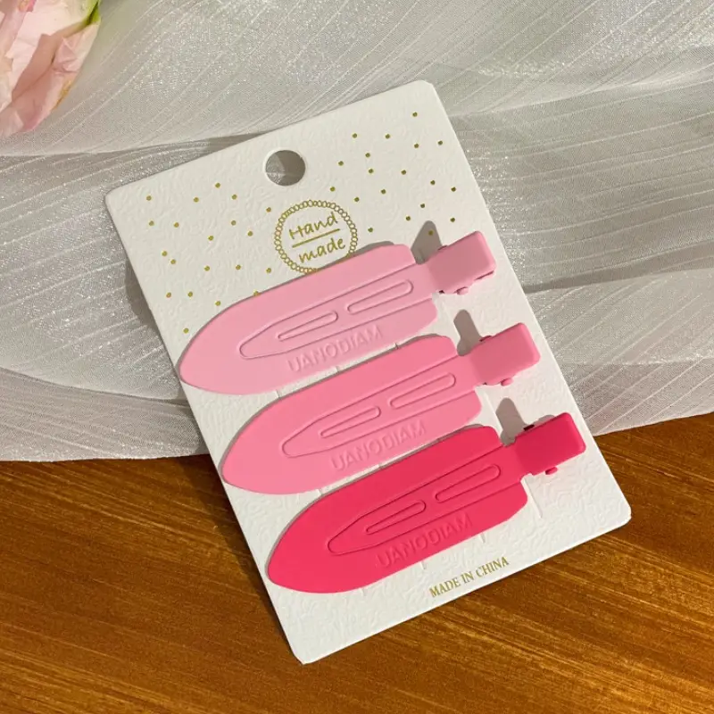 3 pieces No Bend Hair Clips, No Crease Hair Clips, Pin Curl Hair Clips for Makeup Hair Styling