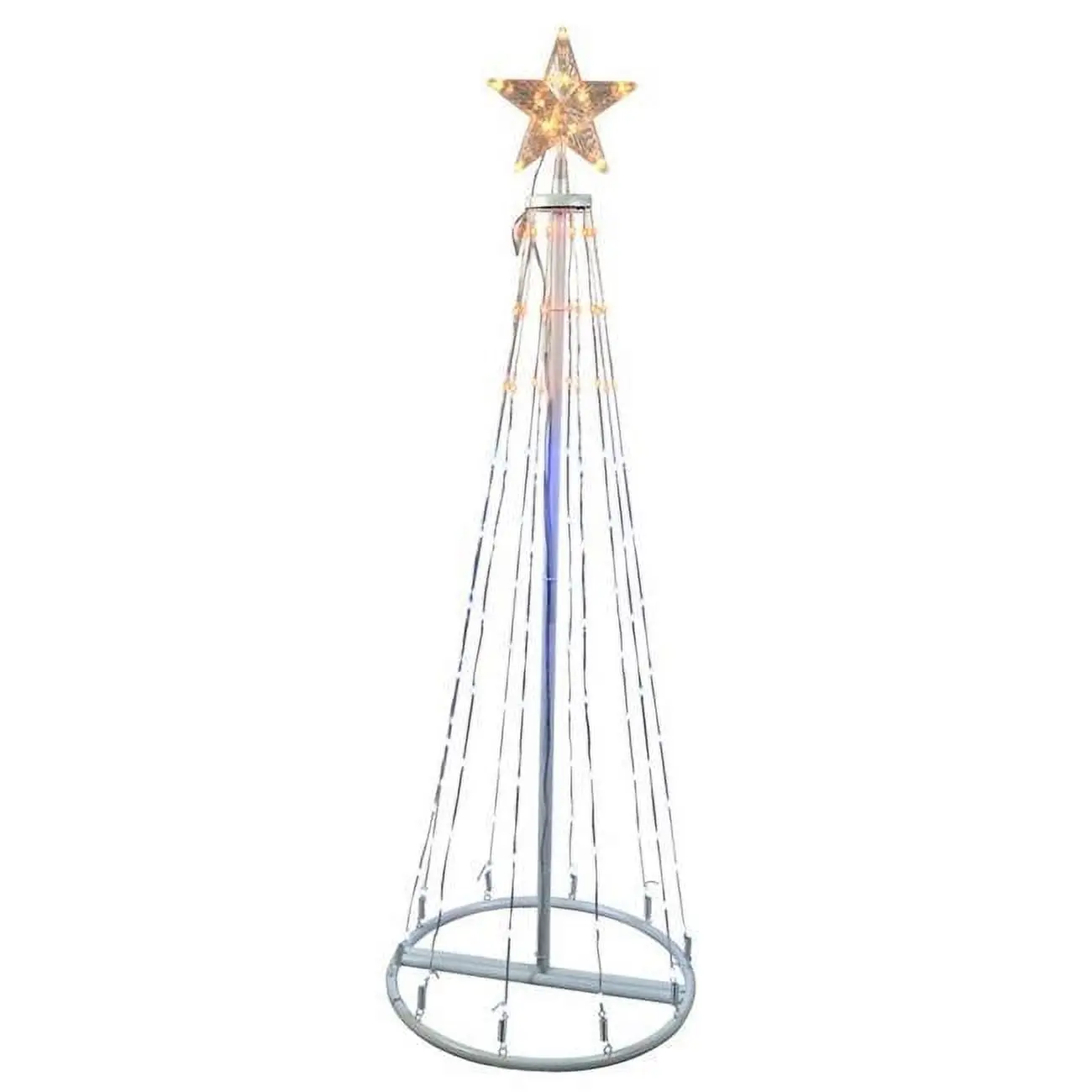 Celebrations 9081105 4 ft. Slim LED Fairy Decor Christmas Tree, 120-Light Ribbon, RGB Color-Changing Multi-Color