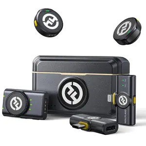 Wireless Lavalier Microphone For Iphone/android/camera/pc/laptop With/usb-c/plug  48khz 24bit 1000ft Range Noise Cancellation 30h Video Recording Streaming