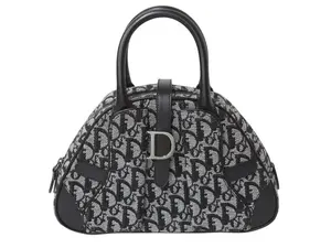 Pre-owned Dior Canvas Shoulder Bags Trotter Double Saddle Bag