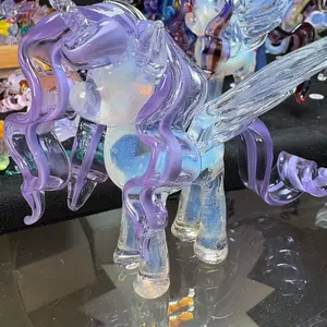DIY ornaments: handcrafted glassblowing artwork, floating glass and flame working, special gift ideas