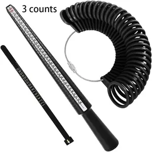 Ring Size Measuring Tool Set, Ring Gauges with Finger Sizer Mandrel,  Ring Stick Jewelry Mandrel & Ring Gauge, Finger Sizing Ring Sizer Tools for Jewelry Making Accessories