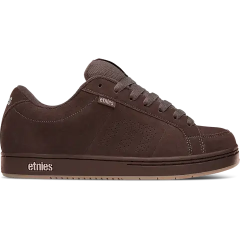 etnies Kingpin Heritage Boys' Low Top Suede Skate Footwear - Sneaker Trainer, 90s Retro Puffy Chunky Design, Laces, Padded Collar, Durable Cupsole, Round Toe Rubber Sole, Breathable, Eco-Tree Support, Foam, Reinforced Seams, Daily Street Sports Shoes