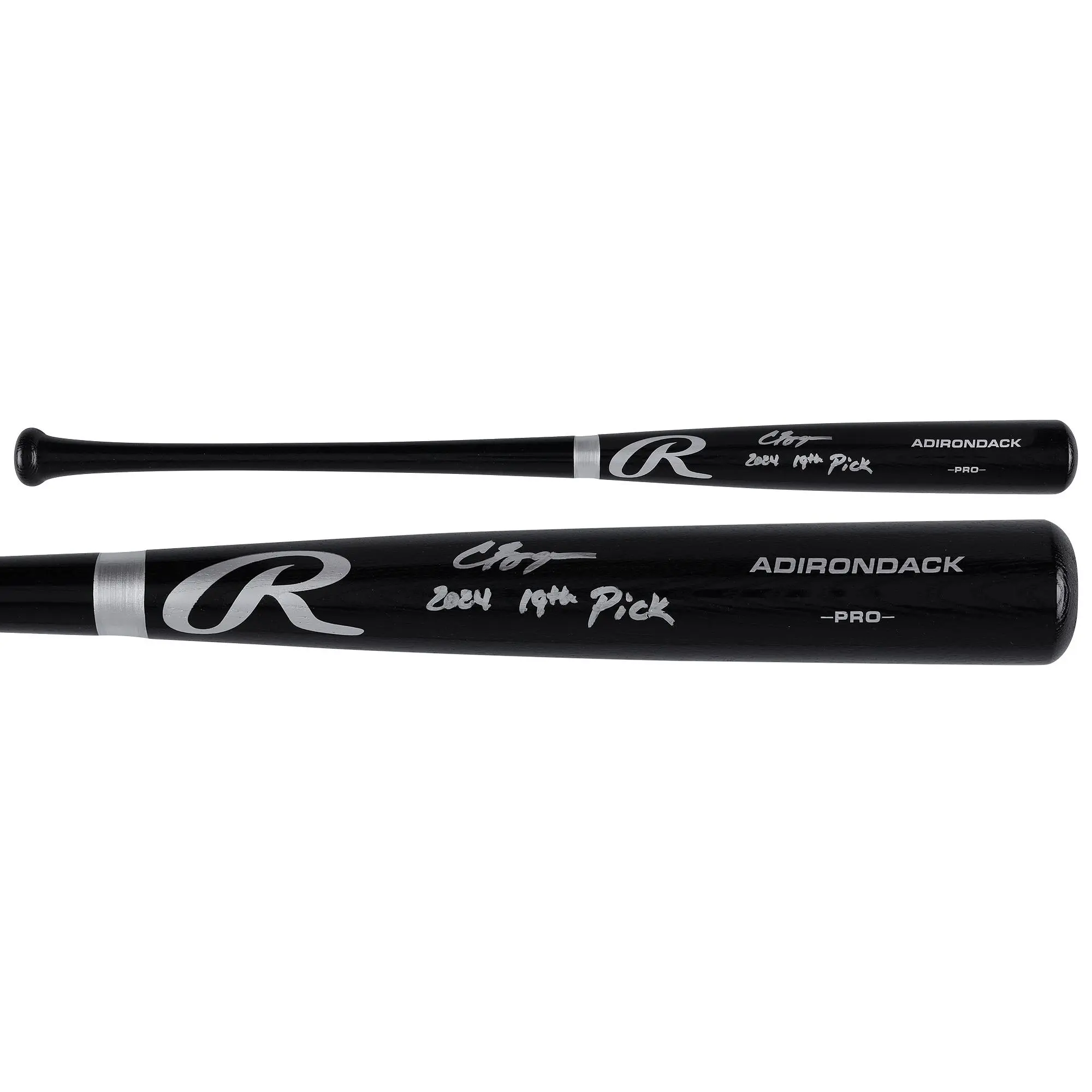Carson Benge New York Mets Autographed Black Rawlings Pro Bat with "2024 19th Pick" Inscription - Fanatics Authentic Certified