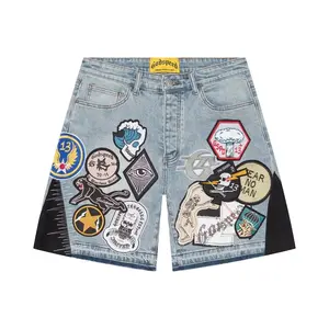 GODSPEED PATCH WORK DENIM SHORT