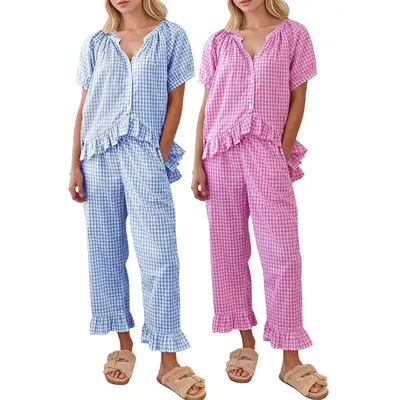 Dyed Checker Button Down Ktwo - TikTok Shop
