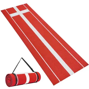 10x3ft Softball Pitching Mat Baseball Pitching Rubber Mound For Indoor Outdoor Practice, Portable Durable Training Aid For Pitchers, Non-Slip Surface, Foldable Mat For Garage Gym Field And Dugout Use