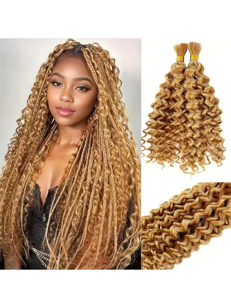 Deep wave 100 human hair boho - TikTok Shop display picture 3