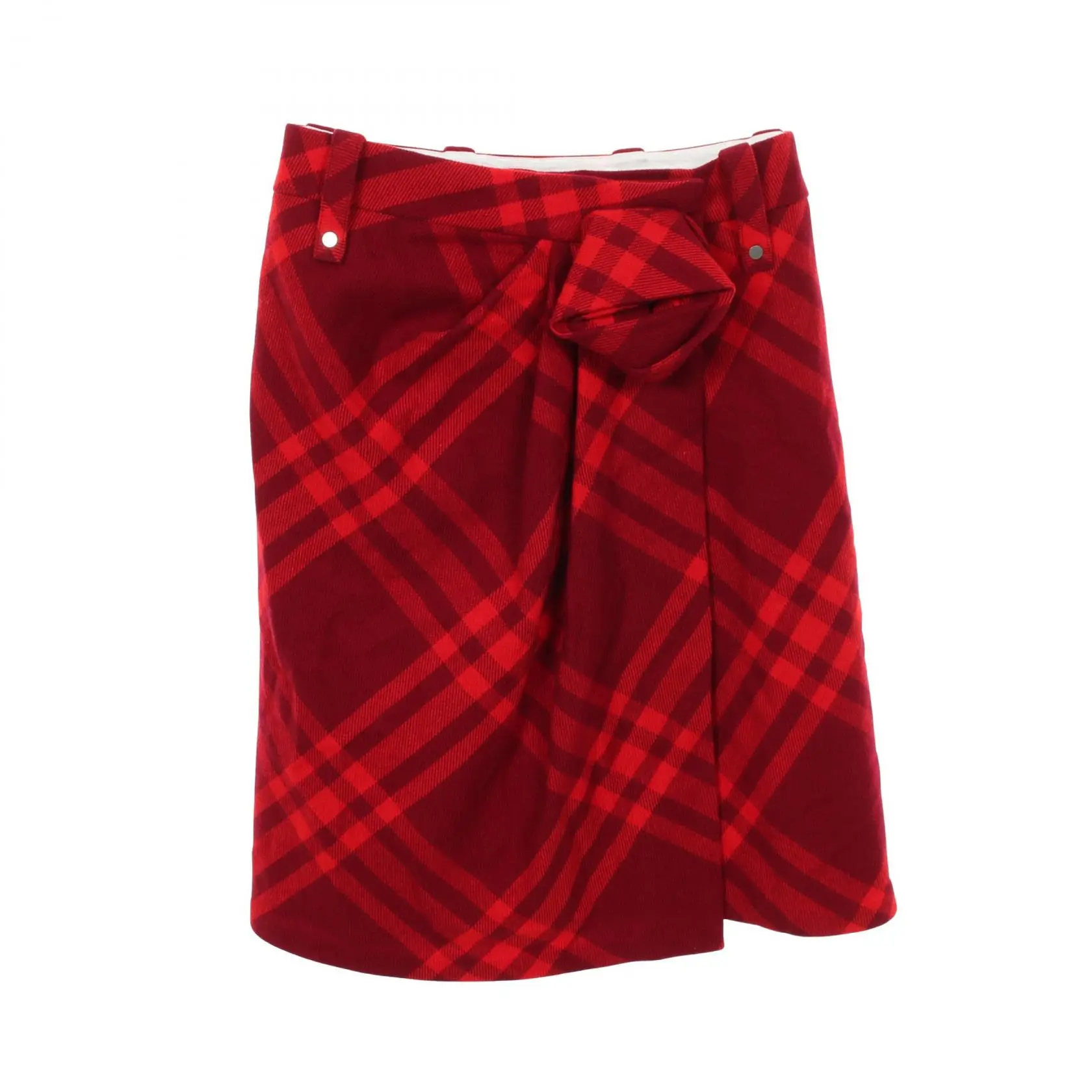 Pre-owned BURBERRY Wool Small Leather Goods Skirt