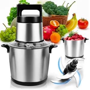1200W 6L Electric Meat Grinder – Heavy-Duty Food Processor & Meat Blender, 6 Blades & 2 Speeds.Large Capacity Stainless Steel Chopper for Beef, Game & Veggies.Perfect for Hamburgers, Meal Prep, Hunt