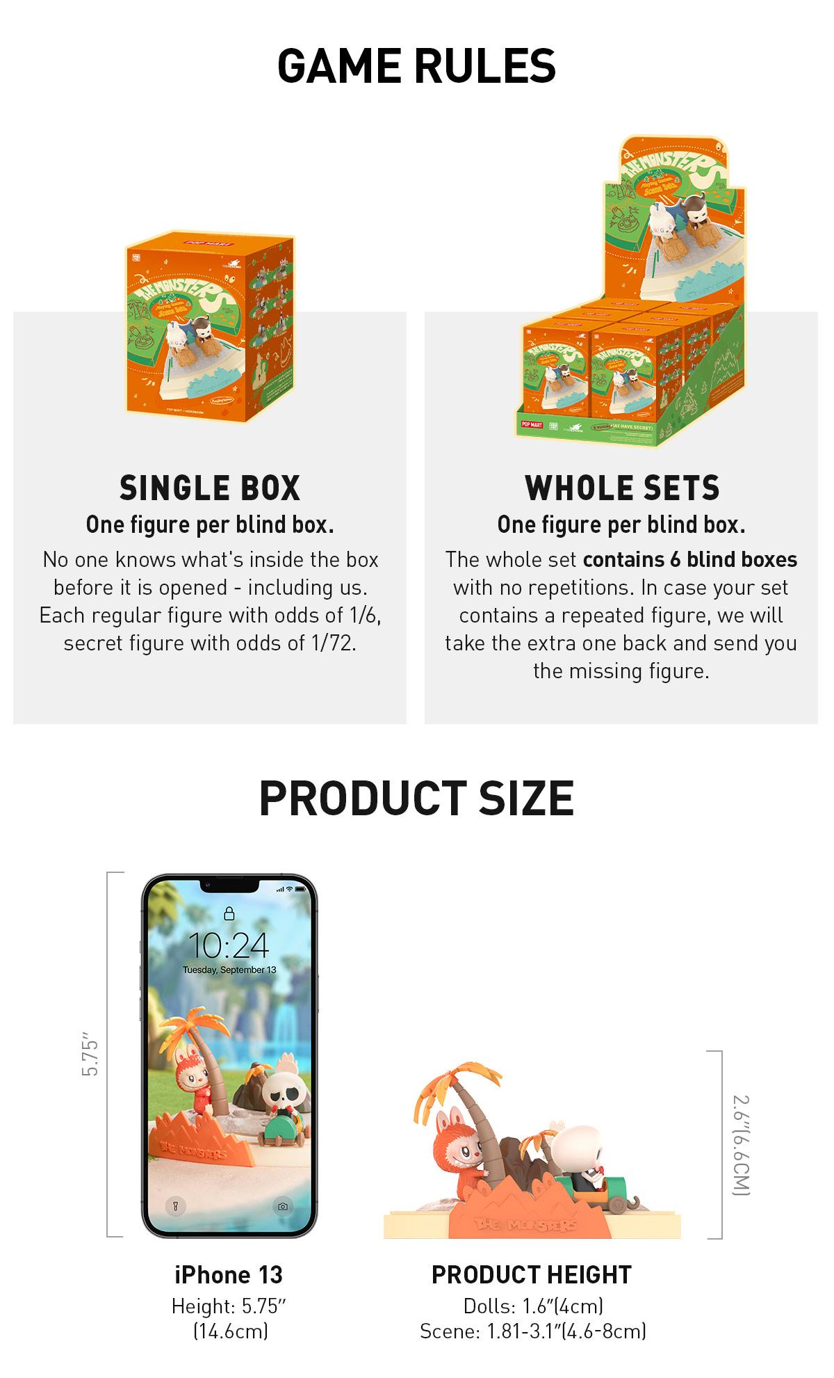 THE MONSTERS Playing Games Series Scene Sets, Blind Box, Mystery Box