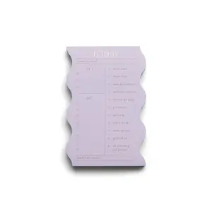 Wavy Daily Notepad - Lilac