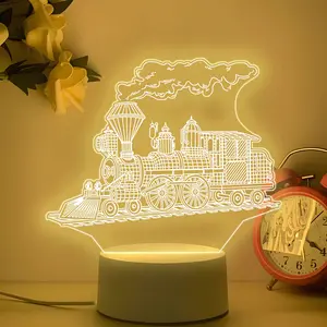Train LED Night Light, Creative LED Lighting, USB Powered Warm Color Ambiance Lighting, Perfect for Bedroom and Indoor Decor, Ideal Train Enthusiast Gift